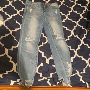 Jeans junior size 1 but can fit women size 0 or 2